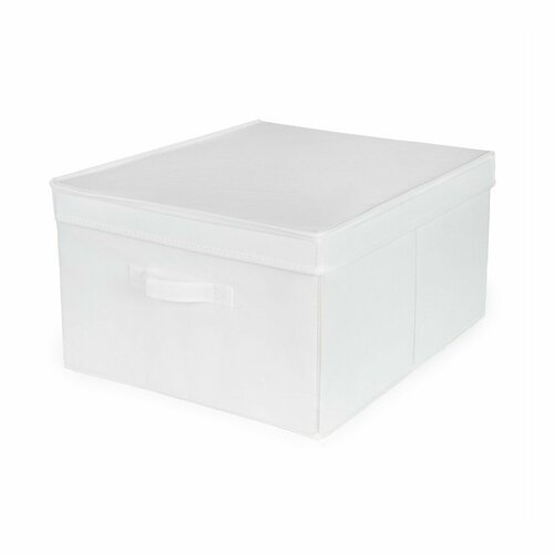 Levně Compactor Skládací úložná kartonová krabice Wos, 40 x 50 x 25 cm, bílá