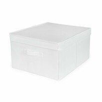 Компактний складаний ящик для зберігання Wos, 40 x50 x 25 см, білий