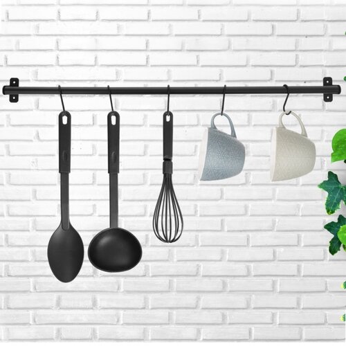 Orion Palica za obešanje + 5 kavljev RADKA, 78,5cm