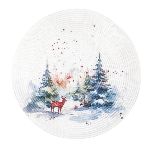 Altom Asztalterítő Winter forest, átmérő 38 cm