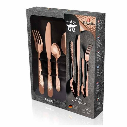 Berlinger Haus Set de tacâmuri din 24 pieseRosegold Metallic Line II
