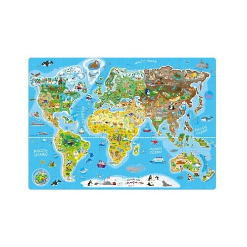 Beliebtes Puzzle Weltkarte, 160 Teile