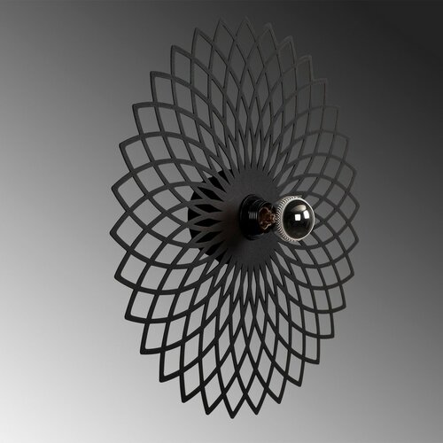 Aplică de perete Fellini - MR - 987, negru