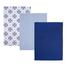 Blue Shapes konyharuha, 50 x 70 cm, 3 db-os szett