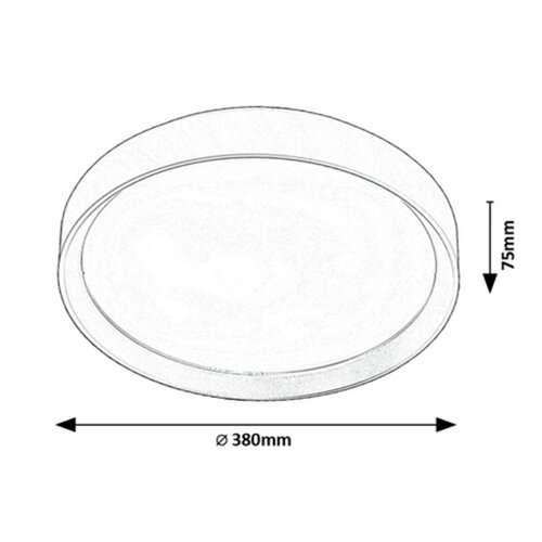 Rabalux 71121 oświetlenie sufitowe LED Liatris, 25 W, szary