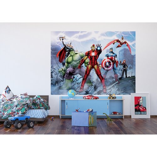Дитячі фотошпалери Avengers 252 x 182 см, 4 фрагменти