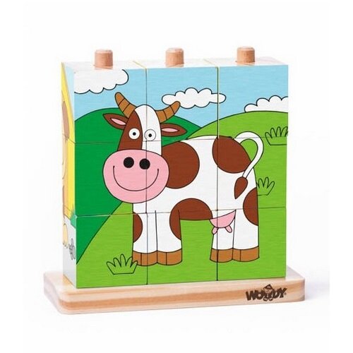 Woody Kubus Einfädeln-Haustiere