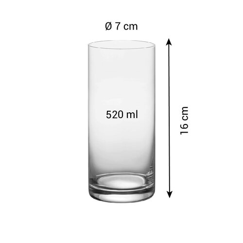Tescoma Zestaw szklanek do long drinków CHARLIE, 6 szt., 520 ml