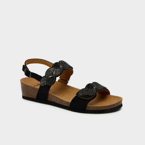 Scholl Pantofle Abu Dhabi Sandal črna, velikost 39