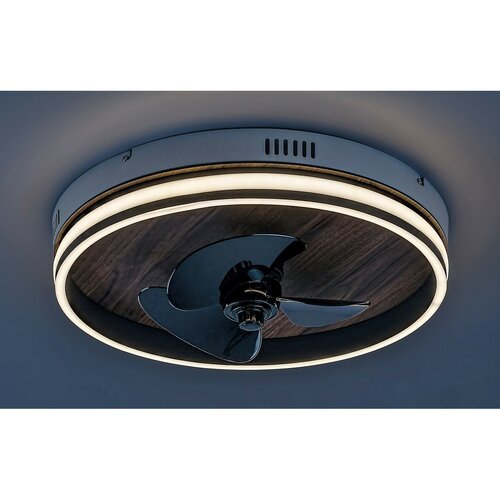 Rabalux 71016 stropný ventilátor s LED svetlom Faustine, čierna