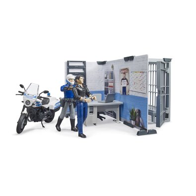 Bruder 62732 BWorld Policijska postaja z motorjem,1:16