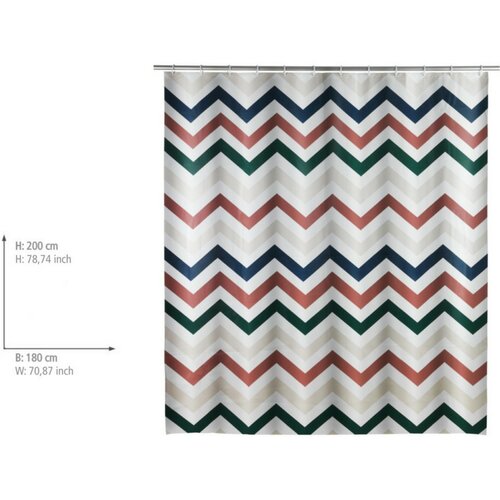 Wenko Duschvorhang Agropoli, 180 x 200 cm