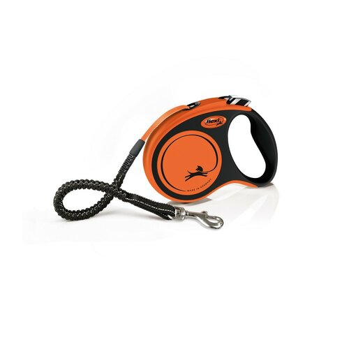 Flexi Rollleine Xtreme S, 5 m, 20 kg, orange
