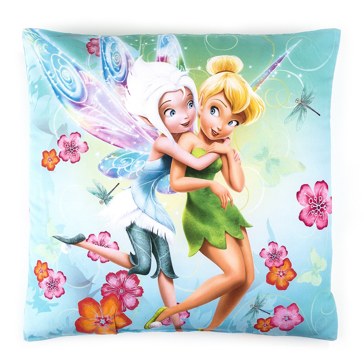 Jerry Fabrics Polštářek Fairies Víla Zvonilka, 40 x 40 cm