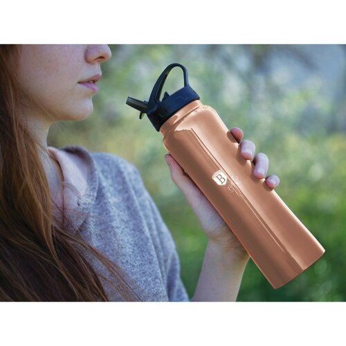 Berlinger Haus Sportflasche Rosegold Metallic Linie, 0,5 l
