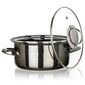 Banquet Hrniec smaltovaný METALLIC Black 20 cm, 2 l, s pokrievkou