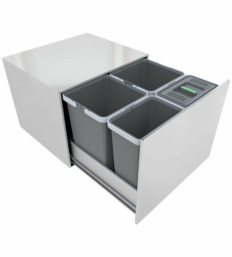 Elletipi Vgradni smetnjak STREET - izvlečni, 12 +12 + 8 + 8 l