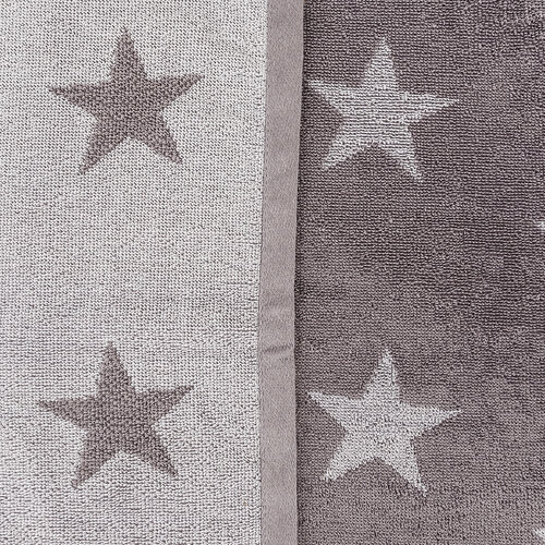Stars törölköző, szürke, 70 x 140 cm