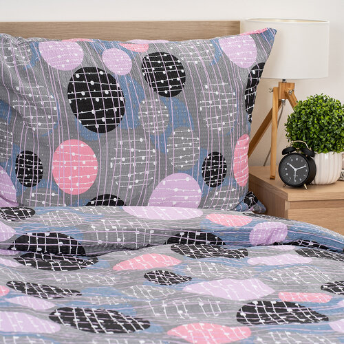 4Home Krep posteljnina Pink illusion, 160 x 200cm, 70 x 80 cm