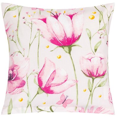 Bellatex Husă pentru pernă Louka roz, verde, 40 x40 cm