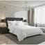 Satenasta posteljnina Luxury Collection bela, 240 x 200 cm, 2 kos 70 x 90 cm