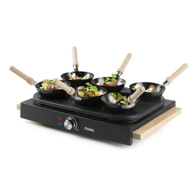 DOMO DO8719W elektrická fritéza a WOK, 2v1
