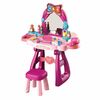 Baby Mix Masă de toaletă pentru copii cu scaunroz, 57 x 29 x 69,5 cm