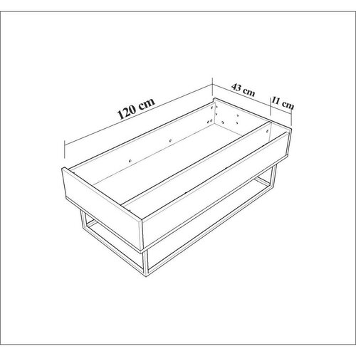 Couchtisch Est Walnut and Black