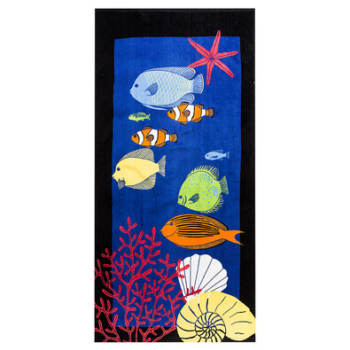 Plážová osuška Podmořský svět, 70 x 150 cm