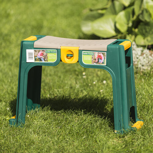 Zahradní stolička/klekátko, zelená