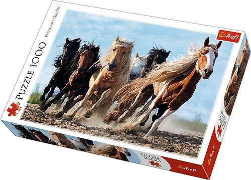 Trefl Puzzle Galoppierende Pferde, 1000 Teile