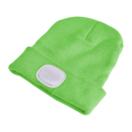 Sixtol Czapka z latarką czołową 45 lm, USB, uni, zielony