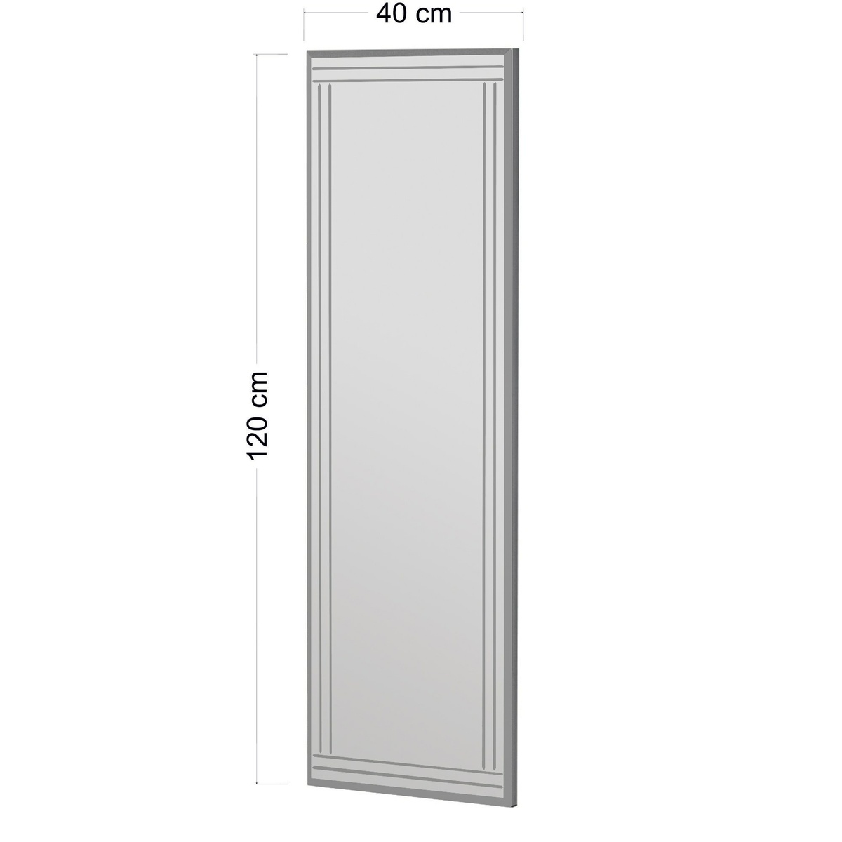 Zrkadlo Buhem White 40 x 120 cm