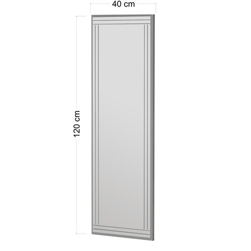 Lustro Buhem White 40 x 120 cm