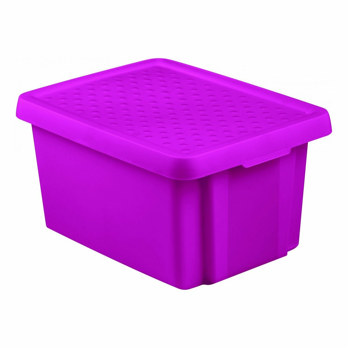 Curver Úložný box ESSENTIALS 16l s víkem fialový