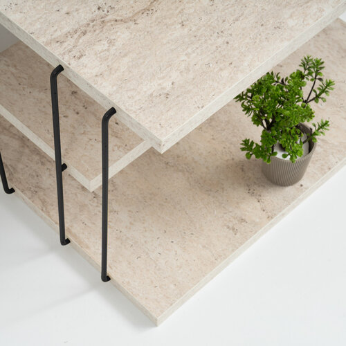 Odkládací stolek Lifon Black Travertine