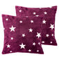 4Home Poszewka na poduszkę Stars violet, 40 x 40 cm, komplet 2 szt.