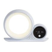 Rabalux 76109 dekoratívna stolná lampa Wakeway, s reproduktorom, RGB, hodinami a budíkom