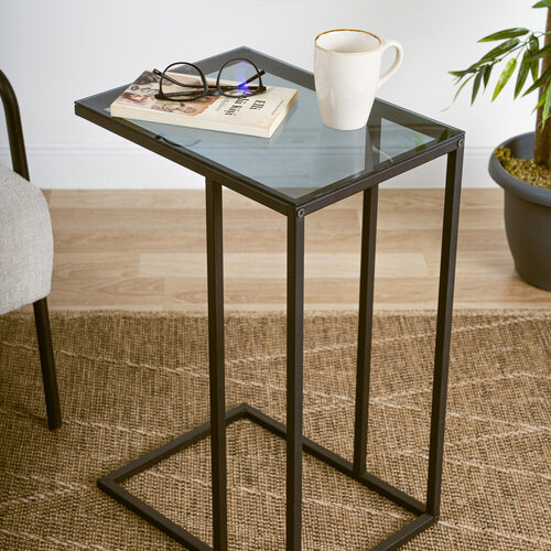 Beistelltisch Alaska C Smoked Glass