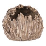Obal na kvety Ježko. 19 x 10 x 13 cm, polyresin