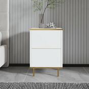 Nachttisch Imaj White and Gold