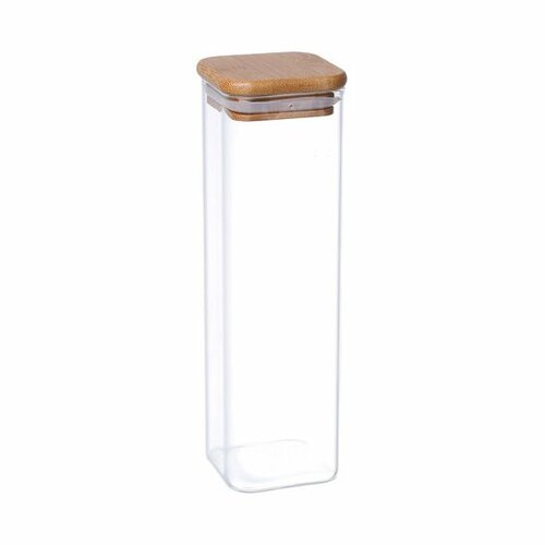 4Home Vorratsdose aus Glas mit Deckel Bamboo, 530 ml