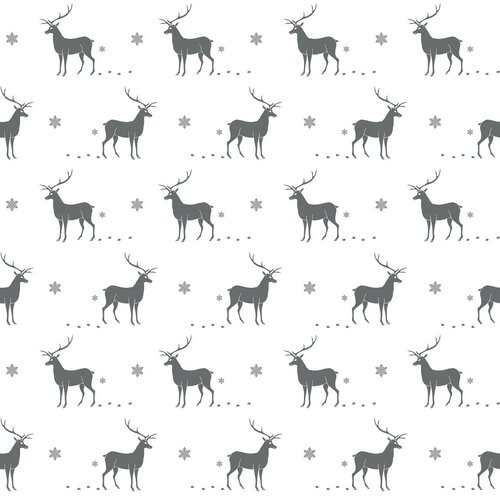 Cuvertură de pat Reindeer, gri, 200 x 220 cm