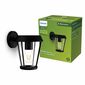 Vonkajšia nástenná lampa Philips Sunera čierna,E27, max. 1x25 W