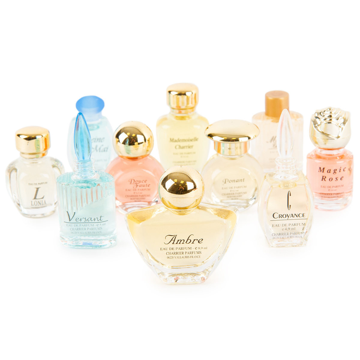 Dárková sada francouzských parfémů Charrier Parfums, 10 ks