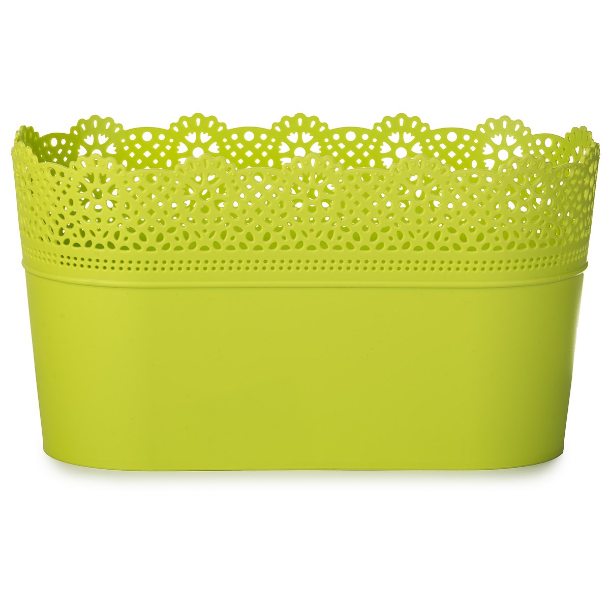 Prosperplast Plastový kvetináč Lace, limetková