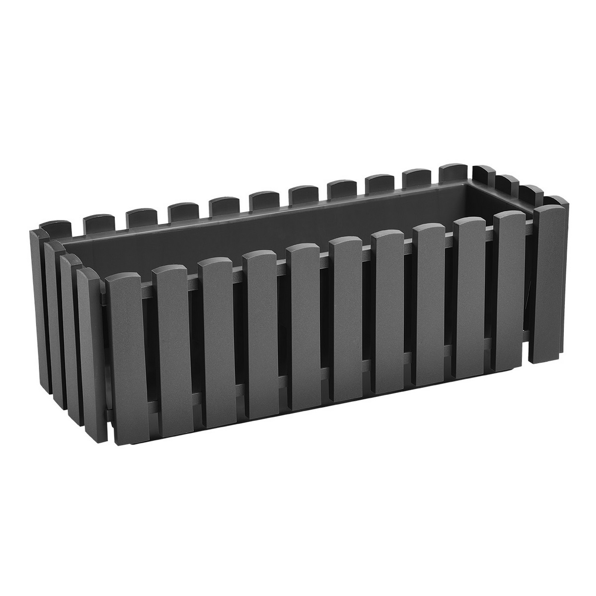 Ghiveci Gardenico Fency, antracit, 50 x 18,5 cm, 50 cm