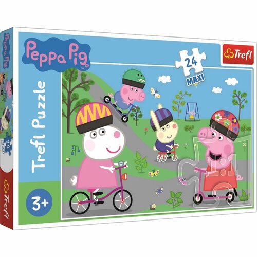 Trefl Peppa Malac Maxi Puzzle Aktív nap, 24 db