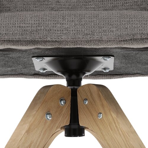 Jídelní židle DCH-C2148 GREY2 s voděodolnou látkou