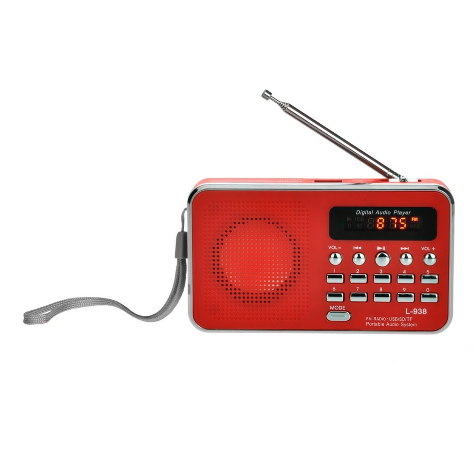 Levně Bravo Rádio Sam B-6039 - Červená
